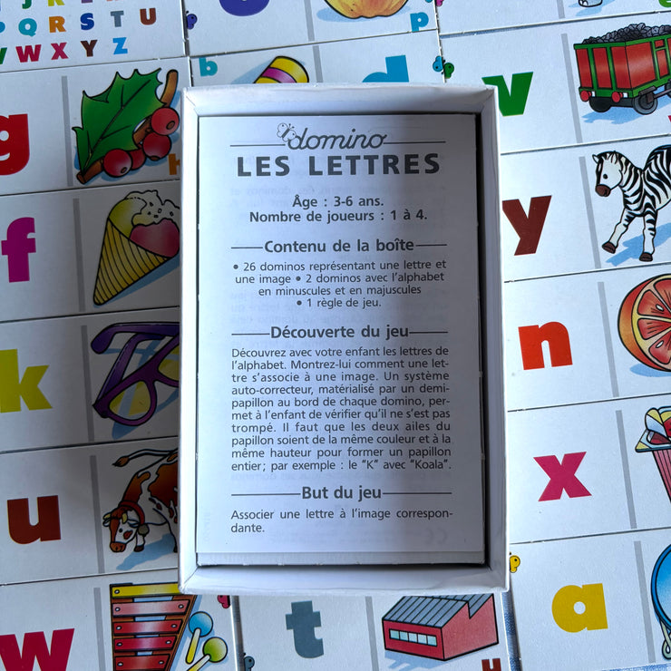 Jeu Domino les lettres