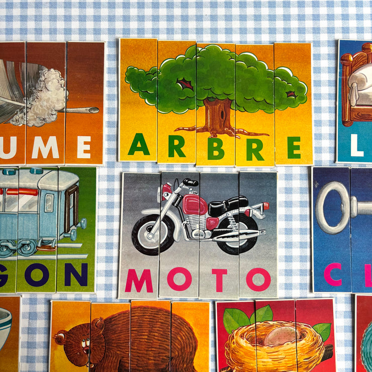 Jeu je forme des images mots