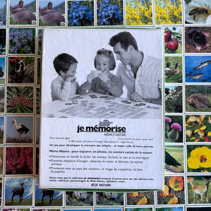 Jeu Je mémorise Mémo Nature