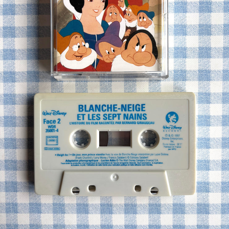 Cassette audio blanche neige