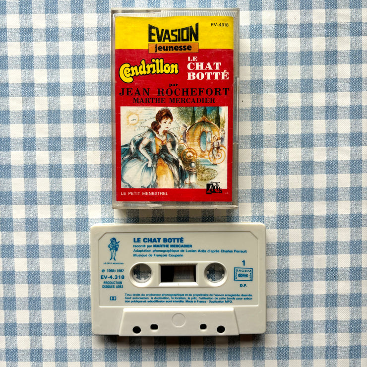 Cassette audio Cendrillon/chat botté par Jean Rochefort