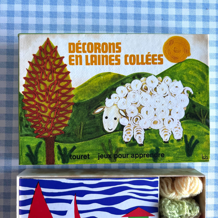 Jeu Décorons en laines collées