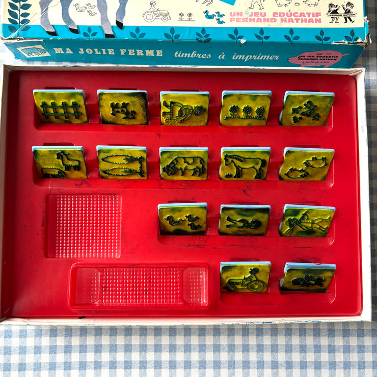 Jeu tampons encreurs Ma jolie ferme