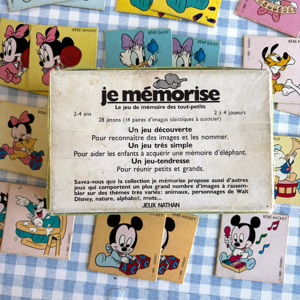 Jeu Je mémorise disney