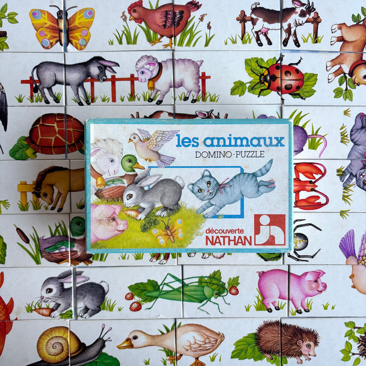 Jeu Les animaux domino puzzle