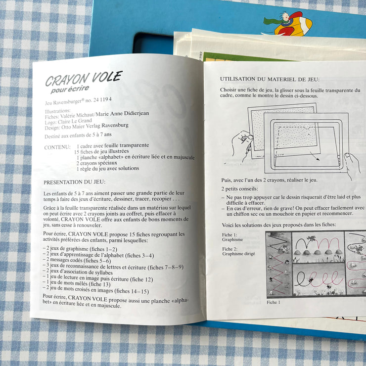 Jeu éducatif Crayon Vole