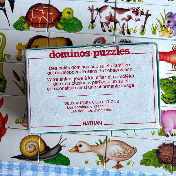Jeu Les animaux domino puzzle