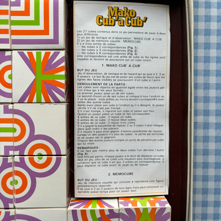 Jeu Mako cub à Cub vintage
