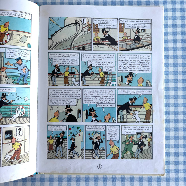 BD Tintin Les cigares du Pharaon