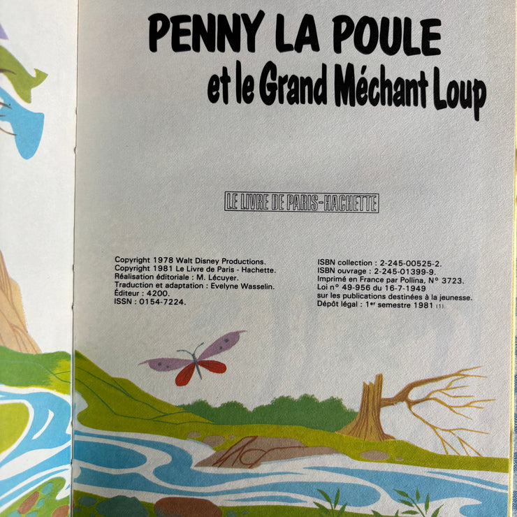 Livre Penny la poule et le grand méchant Loup
