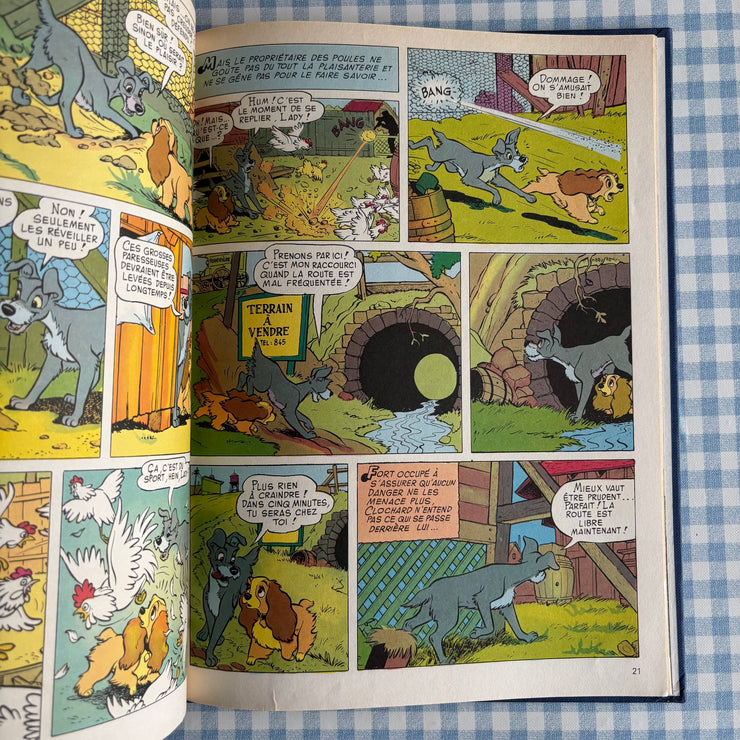 Livre Bande dessinée La belle et le clochard