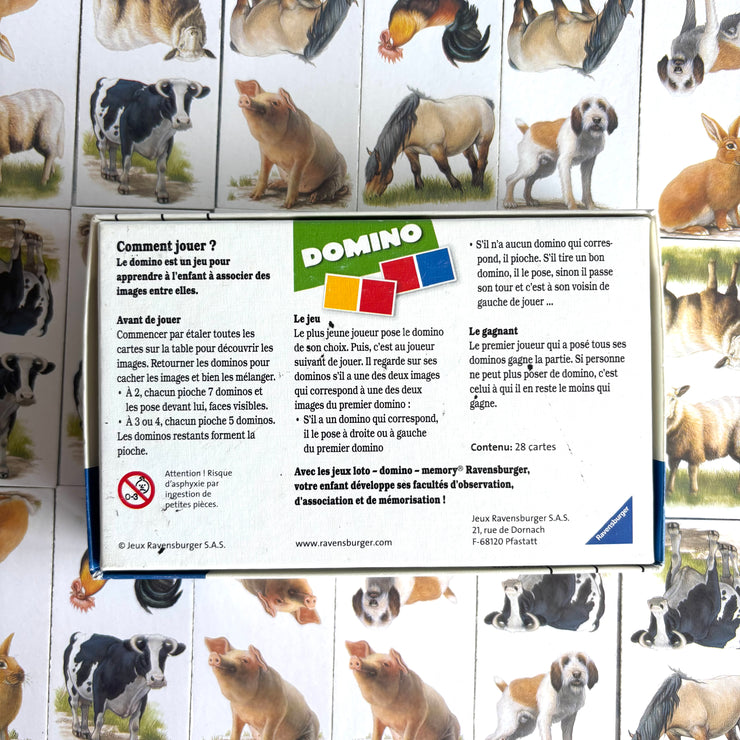 Jeu domino Les animaux