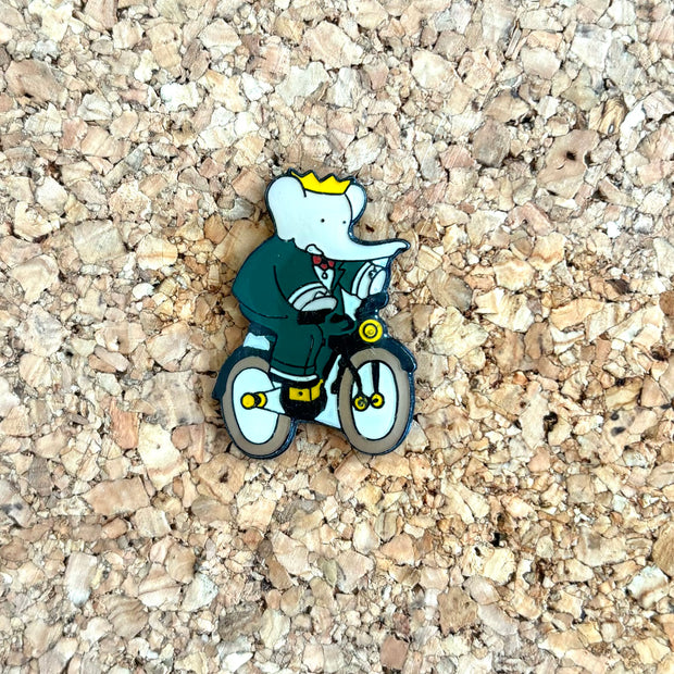 Pin’s Babar vélo