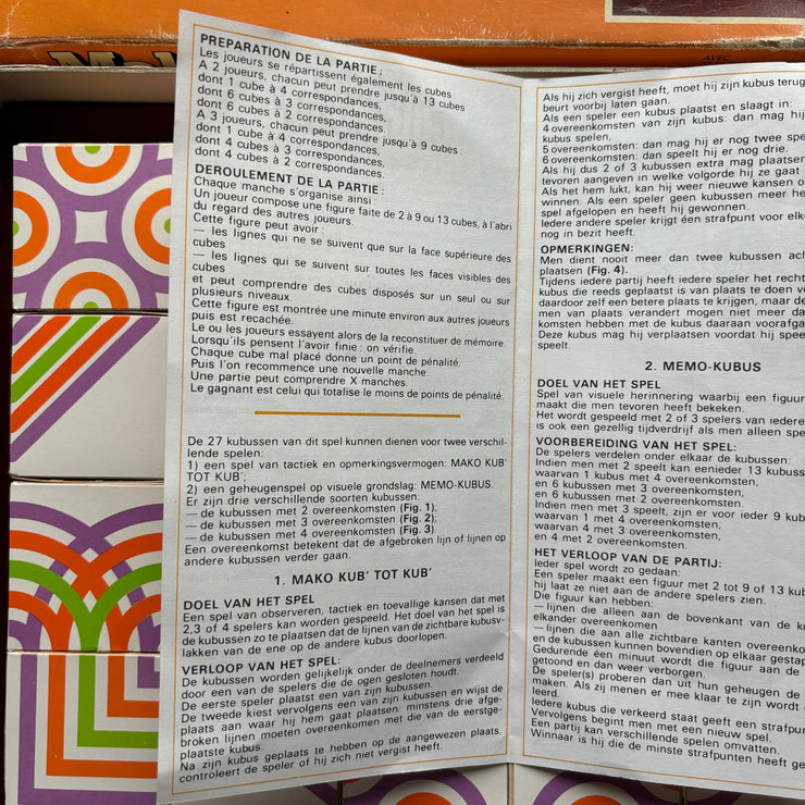 Jeu Mako cub à Cub vintage