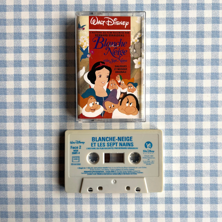 Cassette audio blanche neige