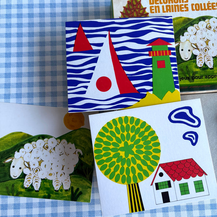 Jeu Décorons en laines collées