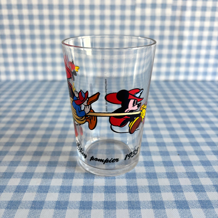 Verre Mickey Pompier