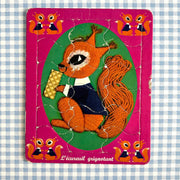Puzzle cartonné Écureuil grignotant