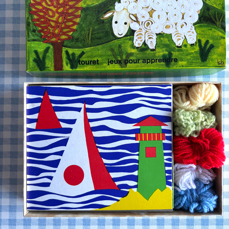 Jeu Décorons en laines collées