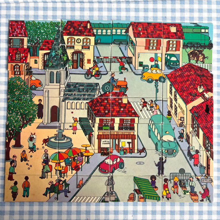 Jeu Domino Puzzle Le village