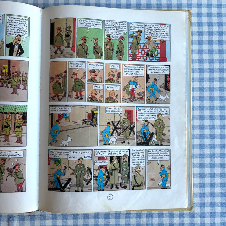 BD Tintin Le lotus Bleu
