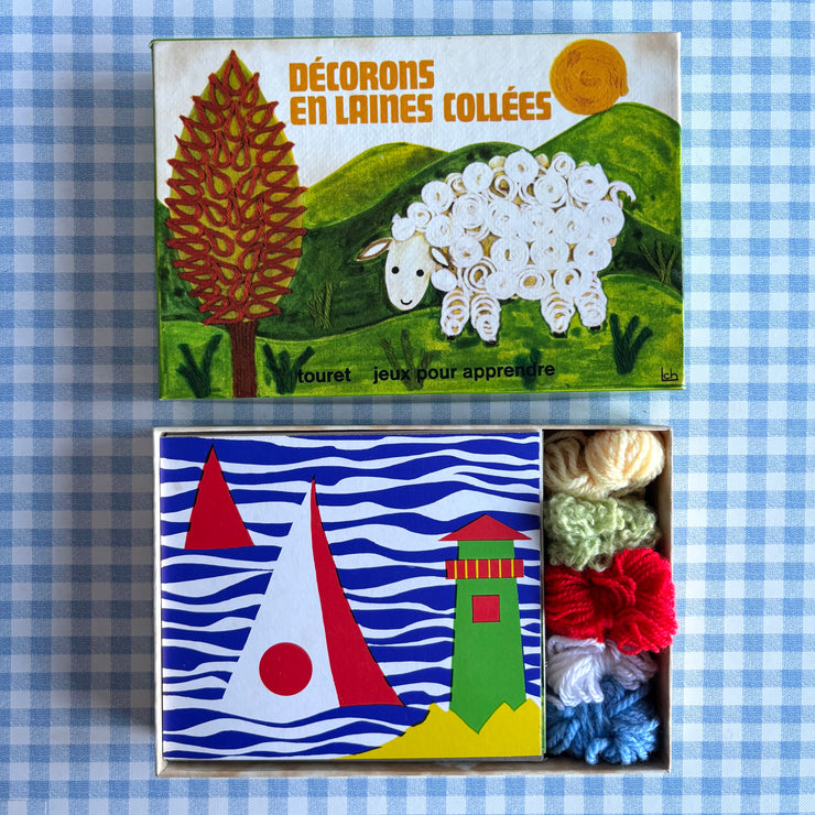 Jeu Décorons en laines collées