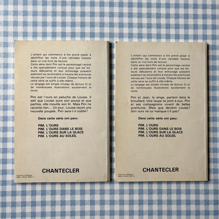 Lot de 2 livres Pim l'ours