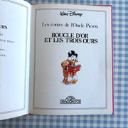 Livre Boucle d'or et les 3 ours