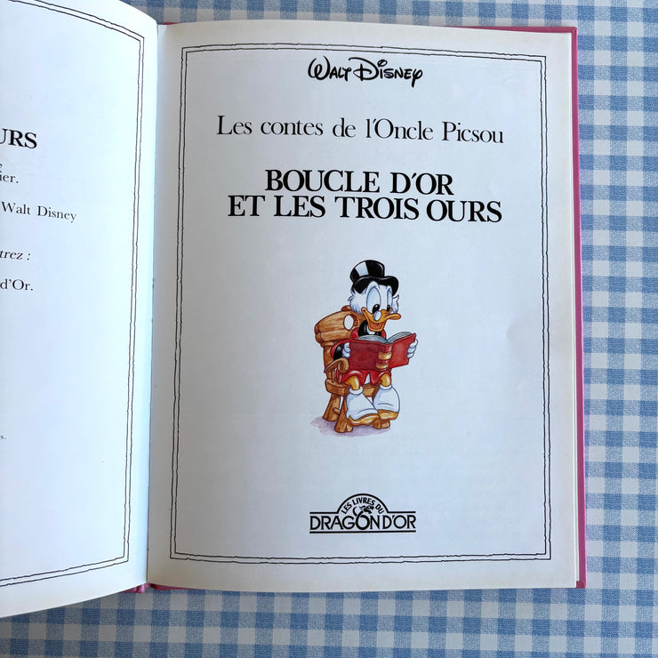 Livre Boucle d'or et les 3 ours