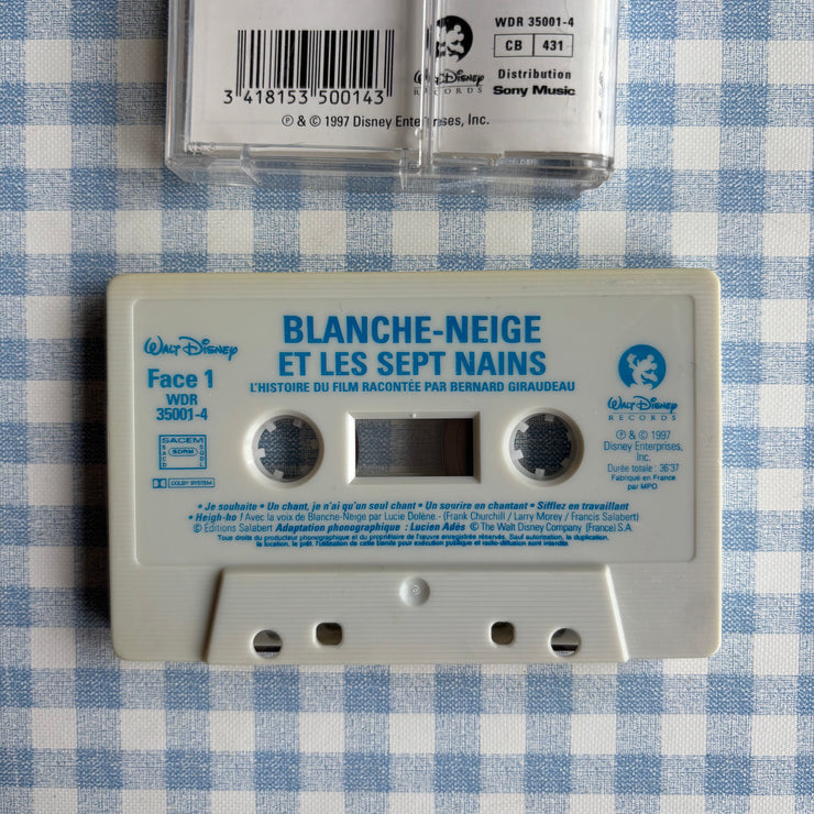 Cassette audio blanche neige