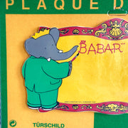 Plaque de porte Babar