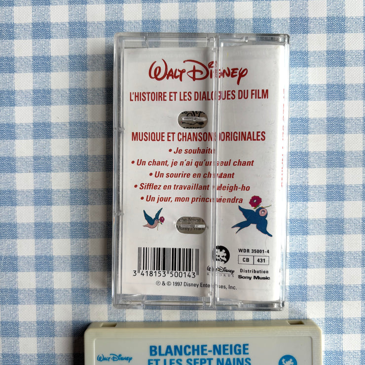Cassette audio blanche neige