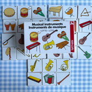 Jeu loto instruments de musique