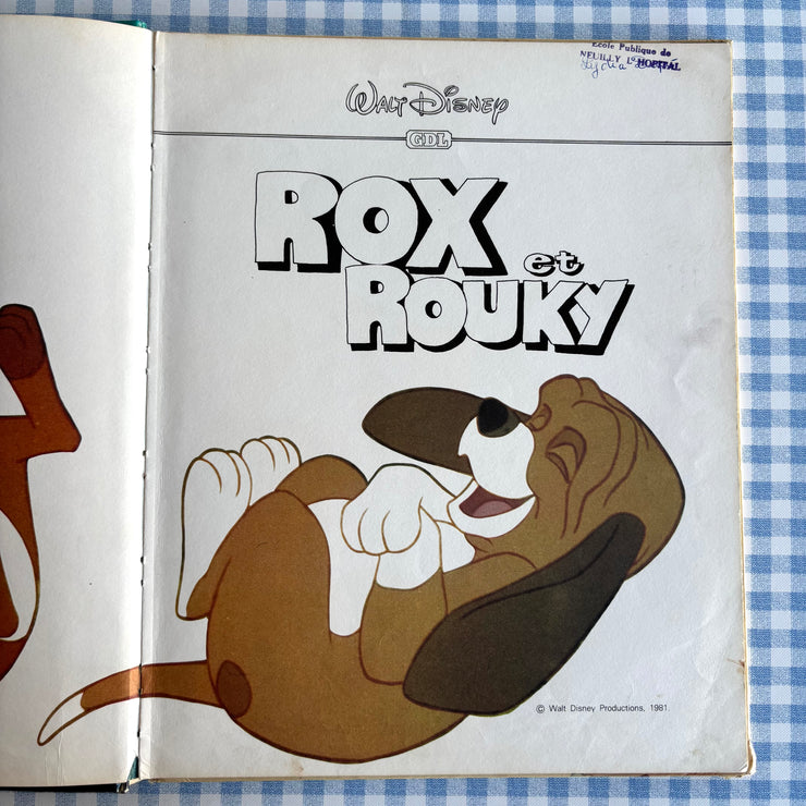 Livre Rox et Rouky