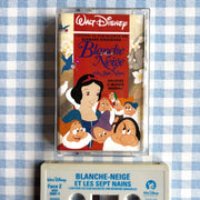 Cassette audio blanche neige