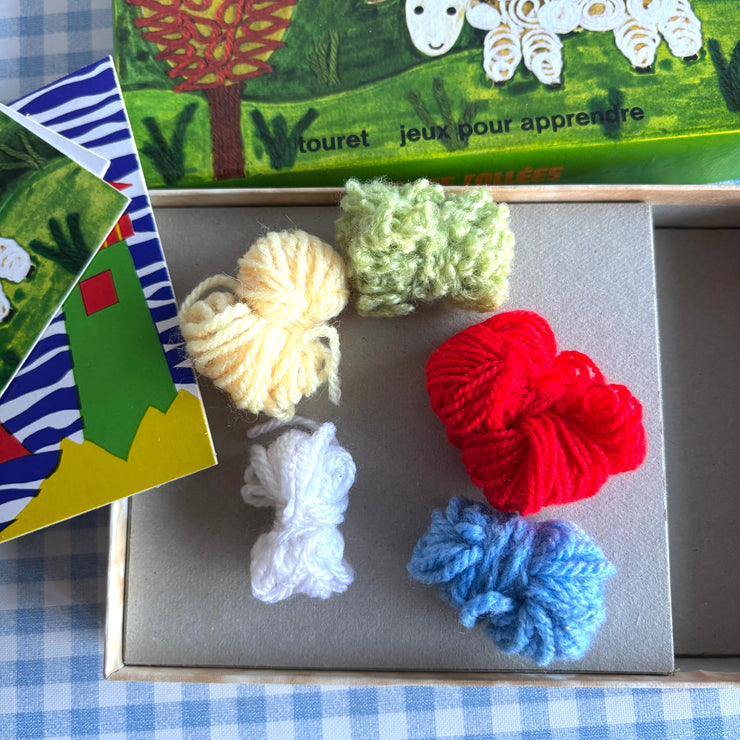 Jeu Décorons en laines collées