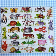 Jeu Les animaux domino puzzle