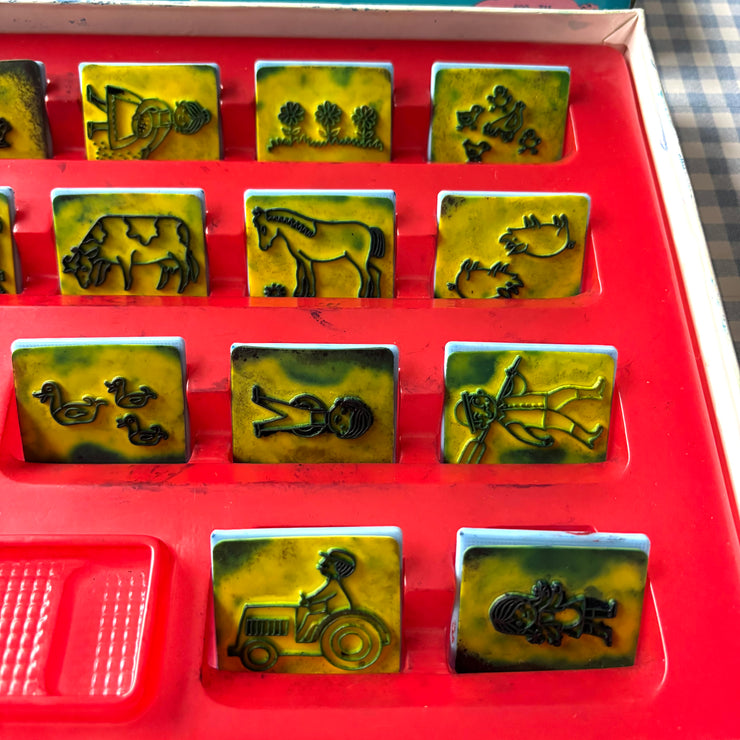 Jeu tampons encreurs Ma jolie ferme