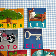 Jeu je forme des images mots
