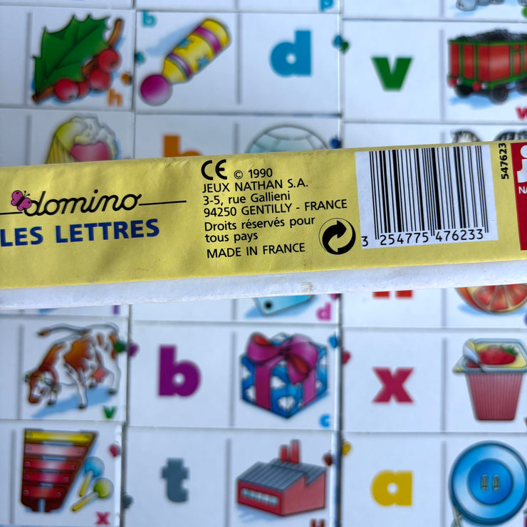 Jeu Domino les lettres