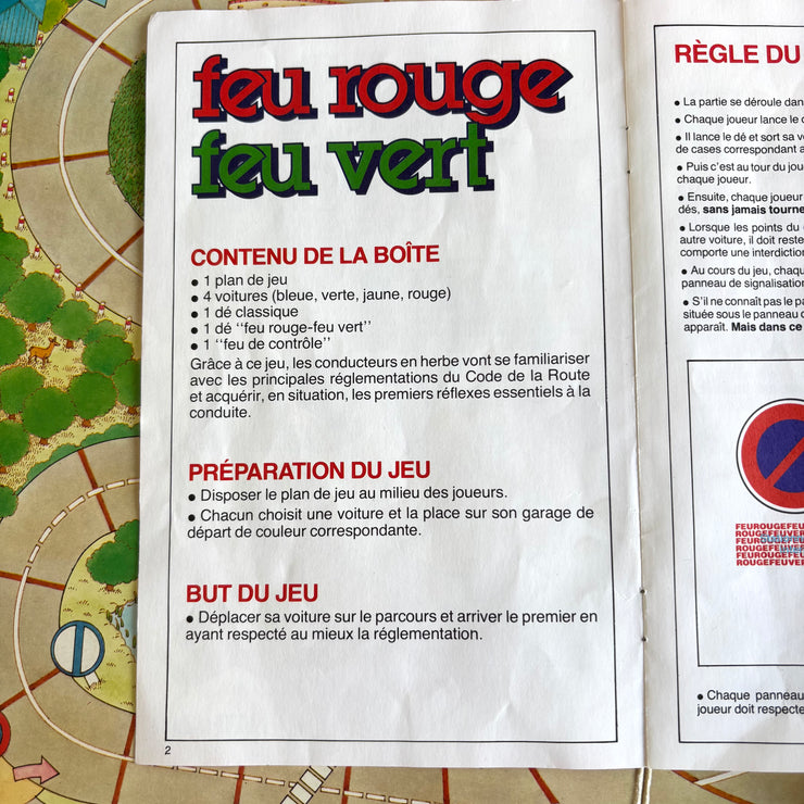 Jeu Feu rouge feu vert